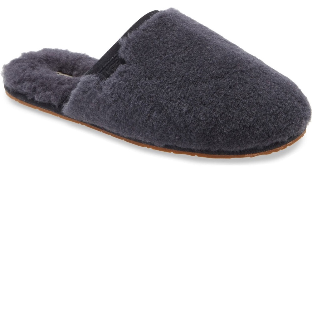 UGHCozy Gray Shearling Slippers True Navy 8